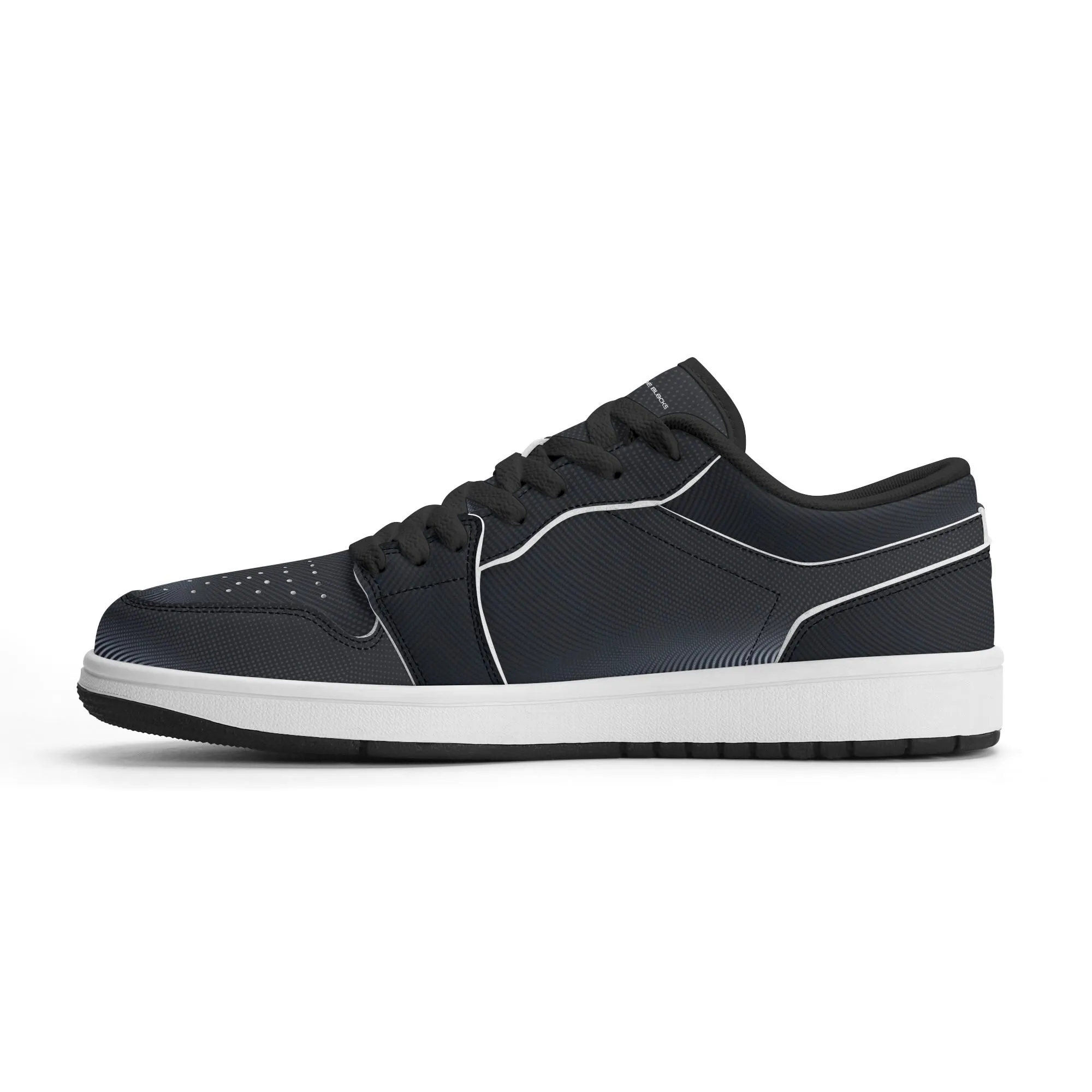Mens Premium PU Leather Low Top Sneakers-V2