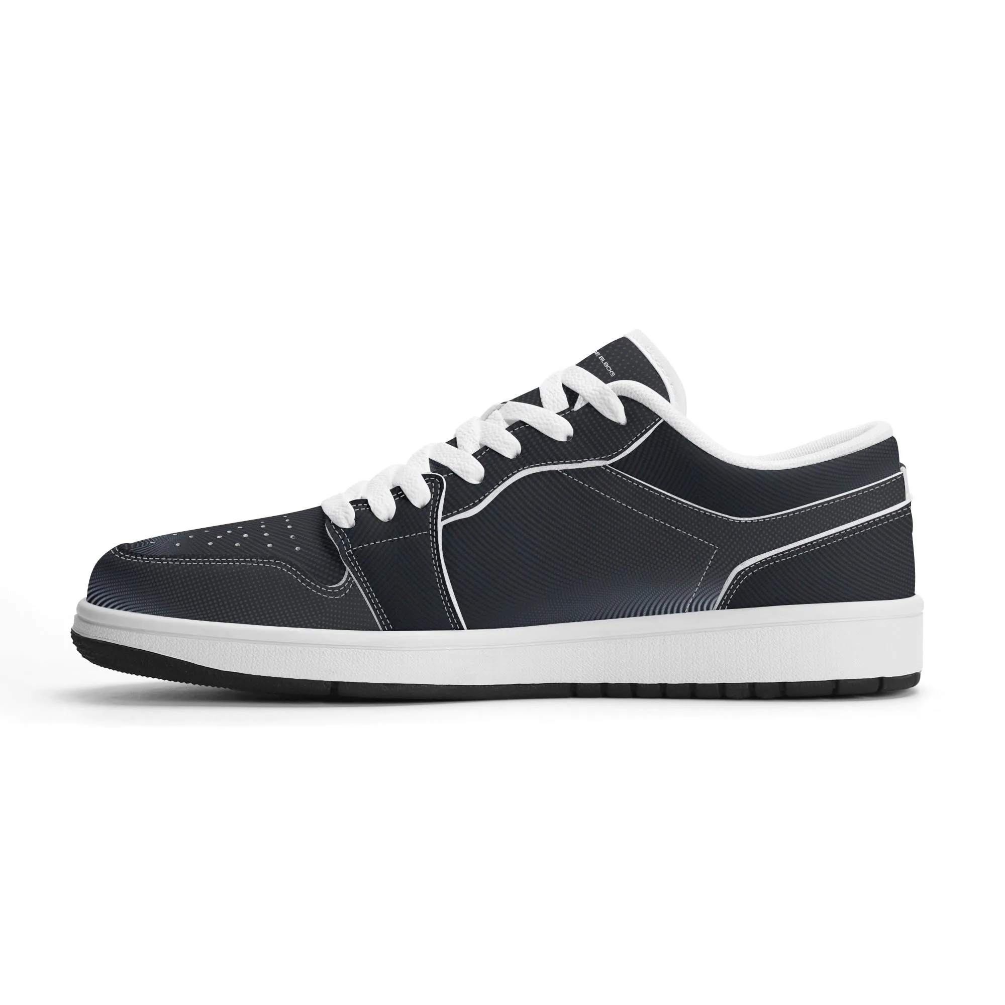 Mens Premium PU Leather Low Top Sneakers-V2