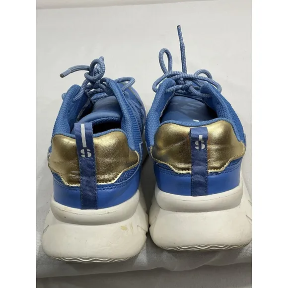 Mens Sports Illustrated Cushioned Ultra Light 9 M Blue Lace Up Sneakers