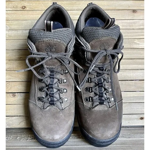 Mens Timberland Brown Leather Waterproof‎ Athletic Hiking Boots Shoes Size 12 M