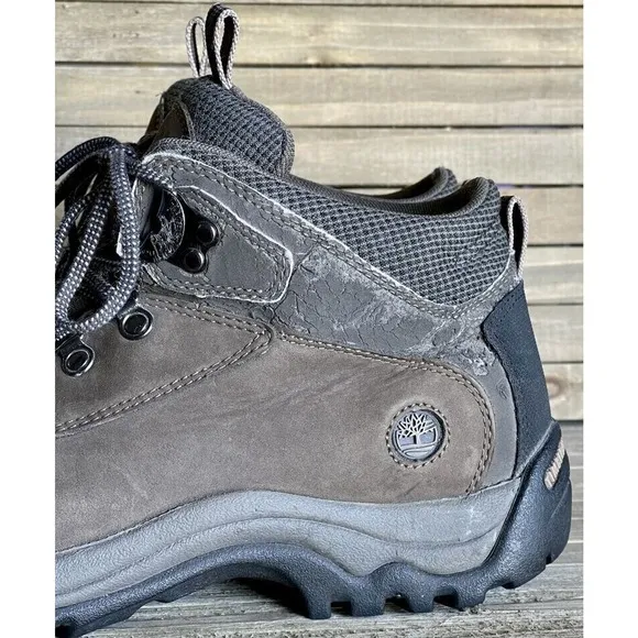 Mens Timberland Brown Leather Waterproof‎ Athletic Hiking Boots Shoes Size 12 M