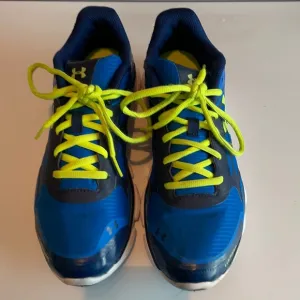 Mens under armour running shoes 4D Foam storm size 8 blue athletic sneakers