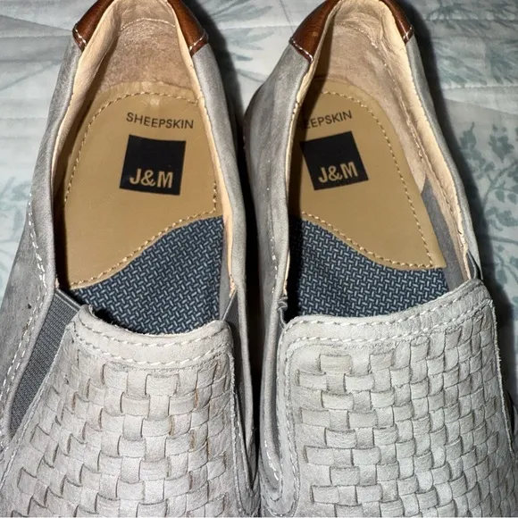 Mens Woven Slip On Shoes - Gray
