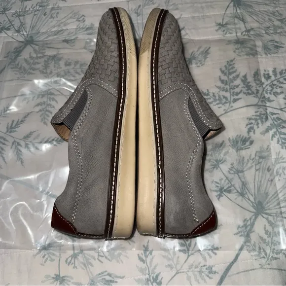 Mens Woven Slip On Shoes - Gray