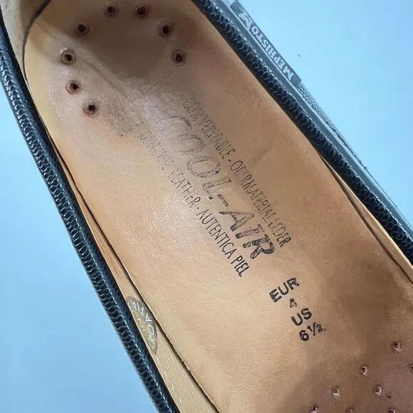 Mephisto Womens 6.5 Natala Leather Black Comfort Shoes