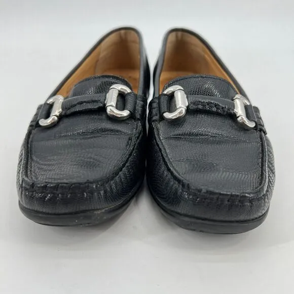 Mephisto Womens 6.5 Natala Leather Black Comfort Shoes