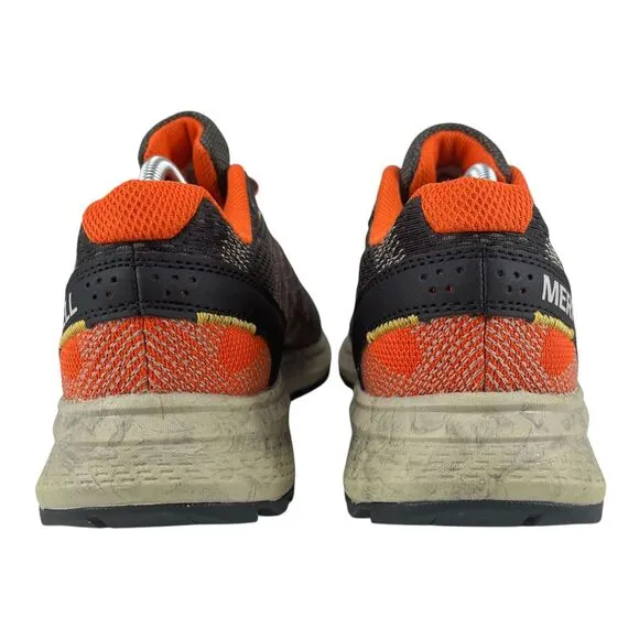 Merrell Men‎ 10 Fly Strike Black/Orange Luggy Comfort Trail Runner Shoes J067377