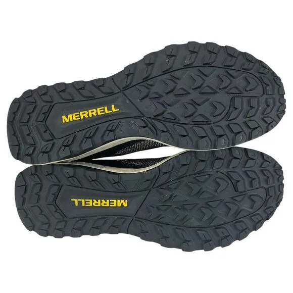Merrell Men‎ 10 Fly Strike Black/Orange Luggy Comfort Trail Runner Shoes J067377
