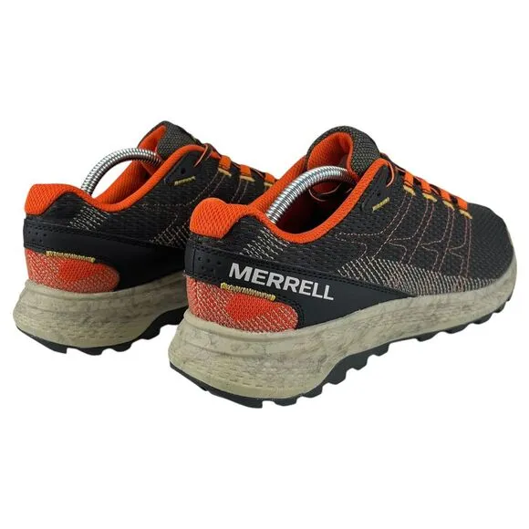 Merrell Men‎ 10 Fly Strike Black/Orange Luggy Comfort Trail Runner Shoes J067377