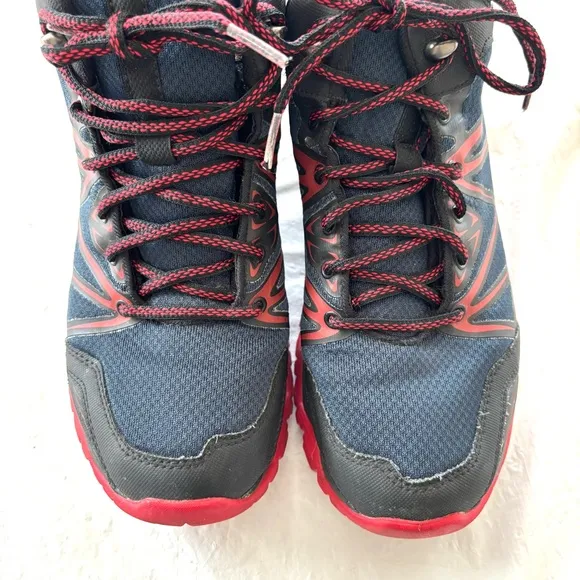 Merrell Men's Capra Rise Trail Athletic Shoes Black Navy Red. SZ 8 Worn 1X