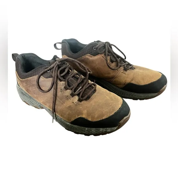 Merrell Men's Forestbound Tan Low Top Leather Hiking Shoes size 11