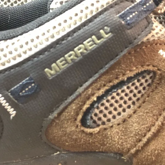 MERRELL mens Hermes Ventilator Lace-up Walnut Mid Hiking Shoes Size Mens 11 EUC