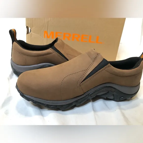 Merrell Mens Jungle Moc Nubuck Waterproof Slip On Shoes - Size 7.5