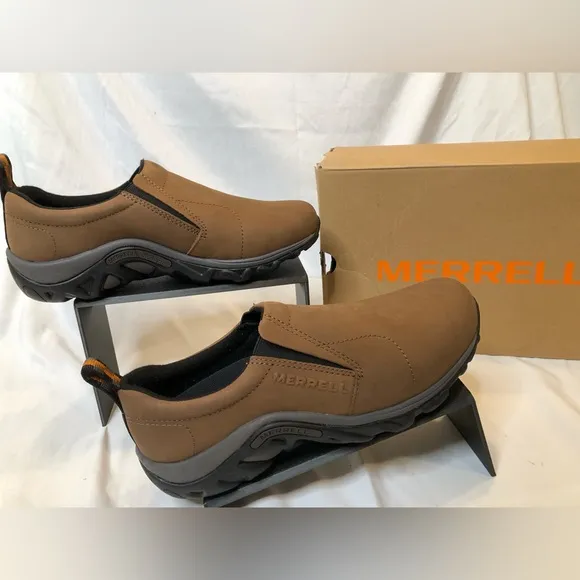 Merrell Mens Jungle Moc Nubuck Waterproof Slip On Shoes - Size 7.5