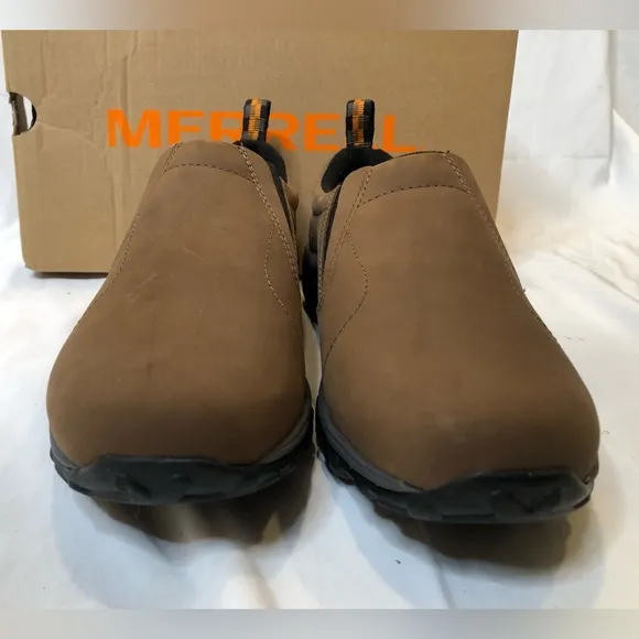 Merrell Mens Jungle Moc Nubuck Waterproof Slip On Shoes - Size 7.5