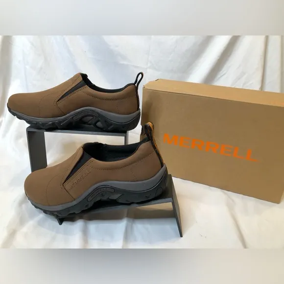 Merrell Mens Jungle Moc Nubuck Waterproof Slip On Shoes - Size 7.5