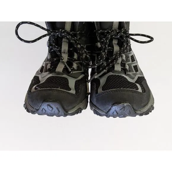 Merrell ML-B Moab FST Mid Waterproof Black Sneakers Boots Size 5.5M MY57967