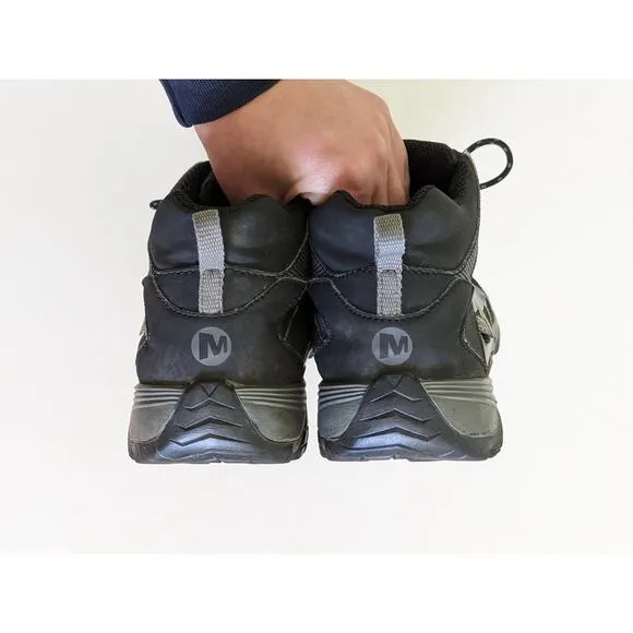 Merrell ML-B Moab FST Mid Waterproof Black Sneakers Boots Size 5.5M MY57967
