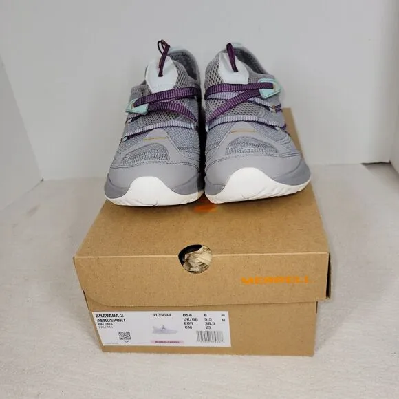 Merrell Shoes Womens Size 8 M Gray Bravada 2 Aerosport Quantum Paloma Hiking Gym