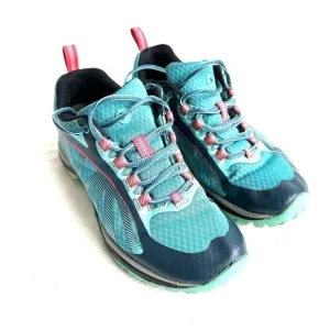 Merrell Trail Hiking Sneakers Shoes size 7 Running Vibram Aqua Blue