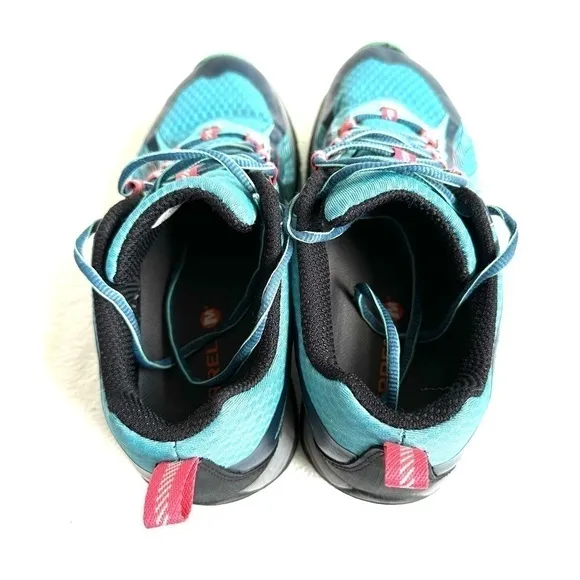 Merrell Trail Hiking Sneakers Shoes size 7 Running Vibram Aqua Blue