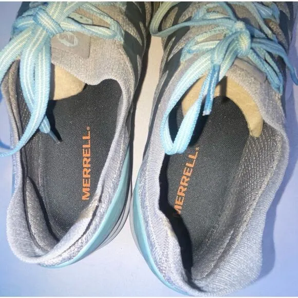 Merrell Womens 10 Gray Siren 3 Knit Hiking Shoes Sneakers J53078 Vibram Megagrip