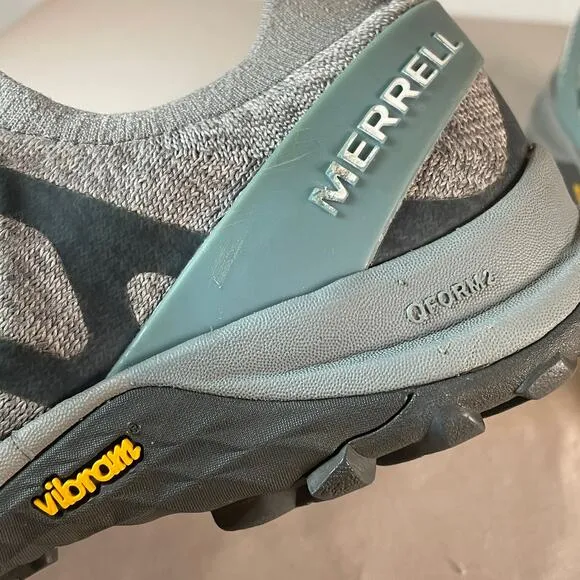 Merrell Womens 10 Gray Siren 3 Knit Hiking Shoes Sneakers J53078 Vibram Megagrip