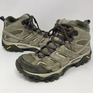 Merrell Women's Moab 2 Ventilator Mid Hiking Shoes Ankle Boots Suede Leather