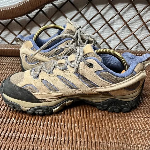 Merrill Moab 2 Ventilator Leather/Mesh Vibram Hiking Shoes Size 8.5