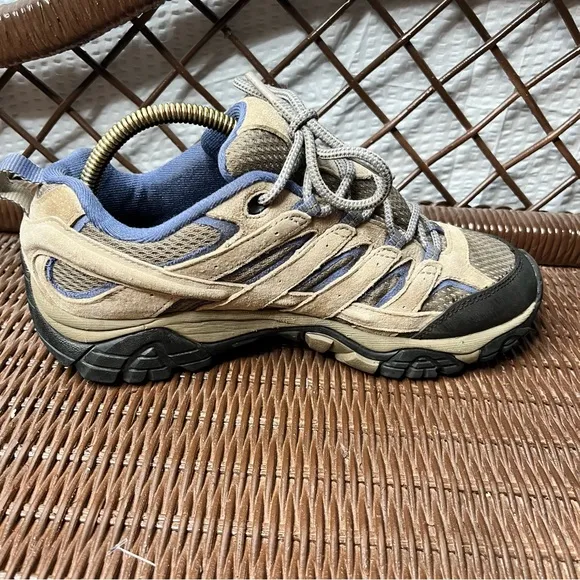 Merrill Moab 2 Ventilator Leather/Mesh Vibram Hiking Shoes Size 8.5