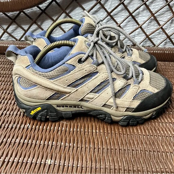 Merrill Moab 2 Ventilator Leather/Mesh Vibram Hiking Shoes Size 8.5
