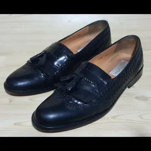 MEZLAN Alicante Black Woven Loafers Shoes 12 B