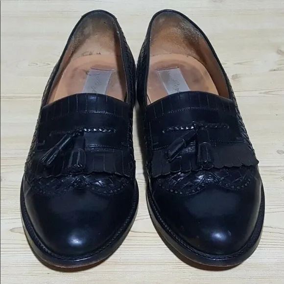 MEZLAN Alicante Black Woven Loafers Shoes 12 B
