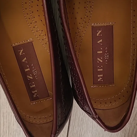 MEZLAN Genuine Lizard Dark Brown Sz 11 M Mens‎ Abstract Loafers Shoes w/ BOX!