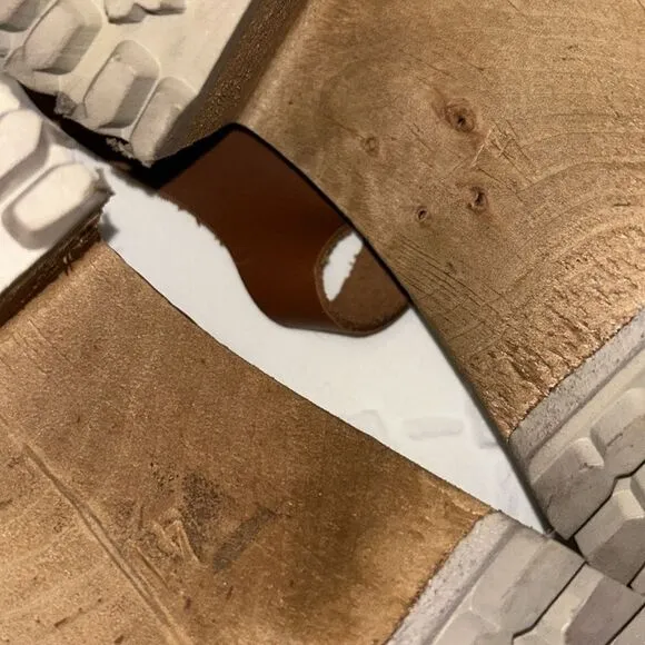 Mia Leather/Wood Tan/Brown  Mule shoes(Size 41)