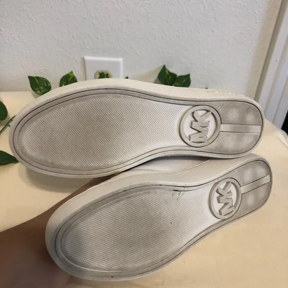 Michael Kors Women’s White Brown Strap Shoes