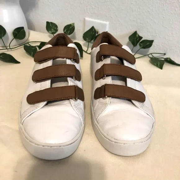 Michael Kors Women’s White Brown Strap Shoes