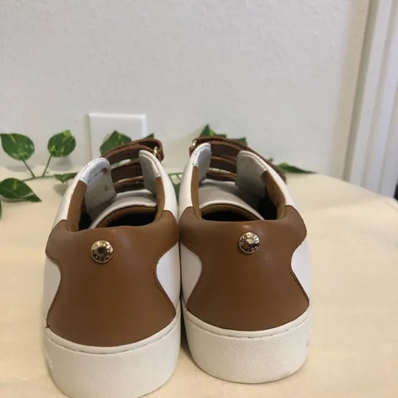 Michael Kors Women’s White Brown Strap Shoes