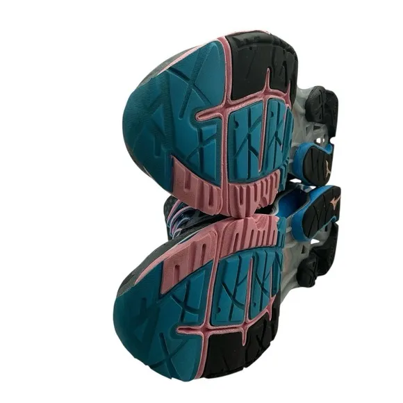 Mizuno Wave Creation 15 Women's Running Shoes Black/Pink/Blue Size 7.5