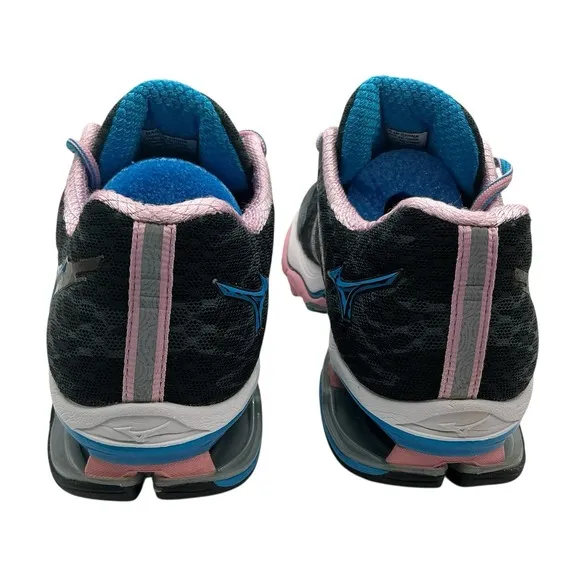 Mizuno Wave Creation 15 Women's Running Shoes Black/Pink/Blue Size 7.5