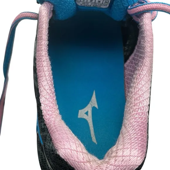 Mizuno Wave Creation 15 Women's Running Shoes Black/Pink/Blue Size 7.5