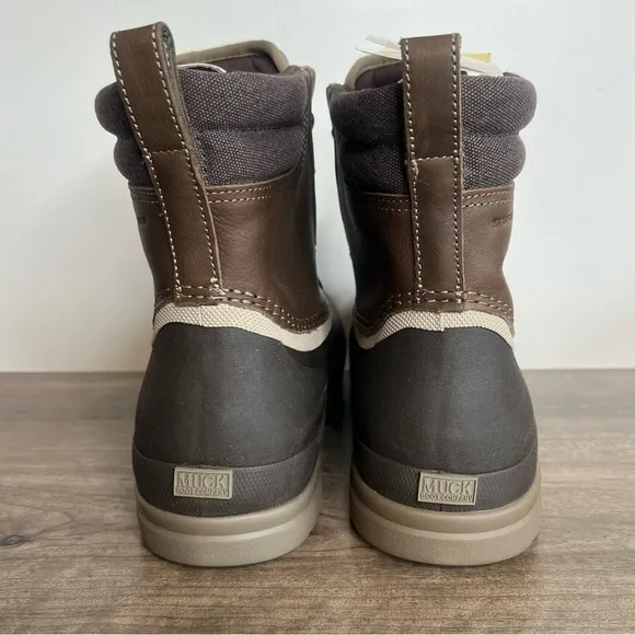 MUCK BOOT COMPANY Original Waterproof Leather Men's Duck Lace Up Boot Size 14