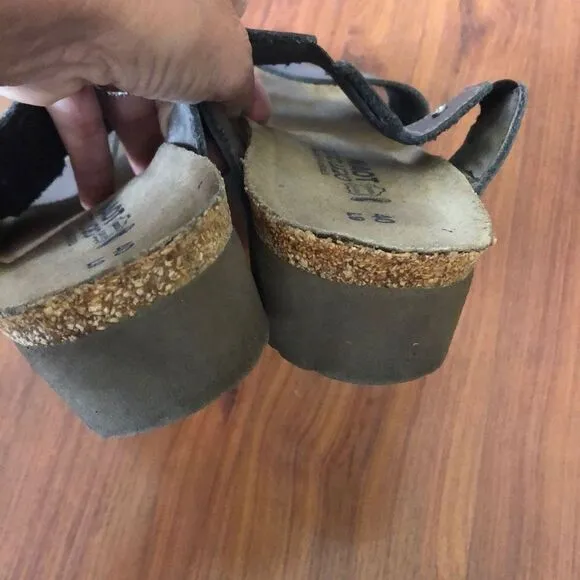 NAOT Made in Israel leather sandals, comfort shoes, slip on size 40 (9)￼