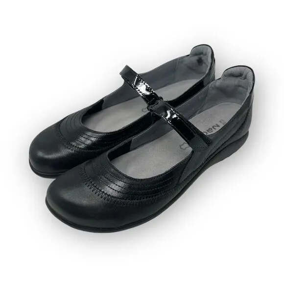 Naot Kirei Black Mary Jane Comfort Shoes Flats Women’s Size EU 39 US 8