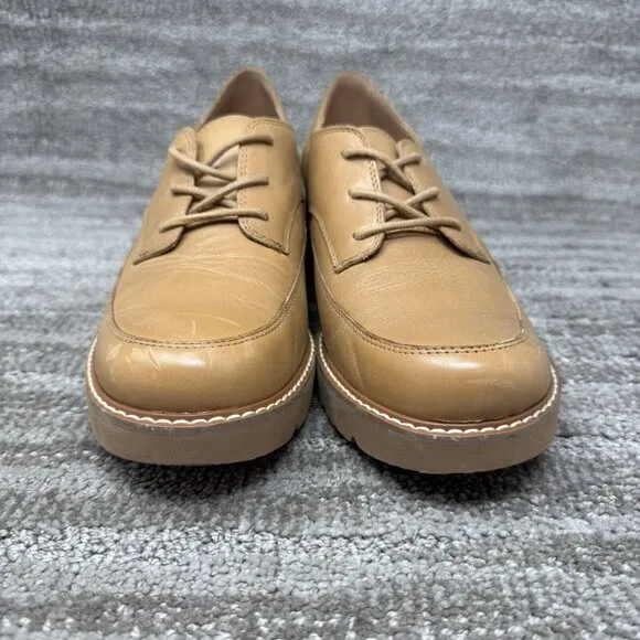Naturalizer Women's Darry Lace Up Loafers Toffee Brown Size 10M