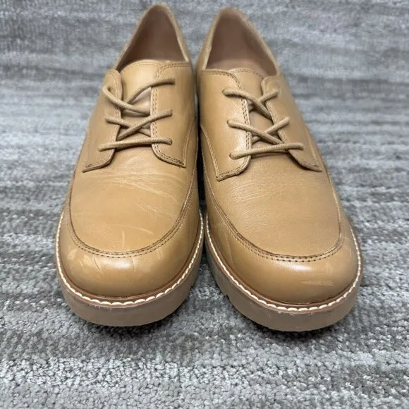Naturalizer Women's Darry Lace Up Loafers Toffee Brown Size 10M