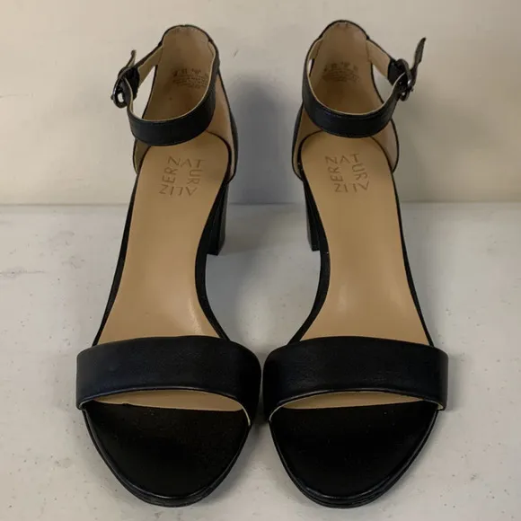 Naturalizer Women's SIZE 9 M Vera Ankle Strap Block Heel Dress Sandal, B…