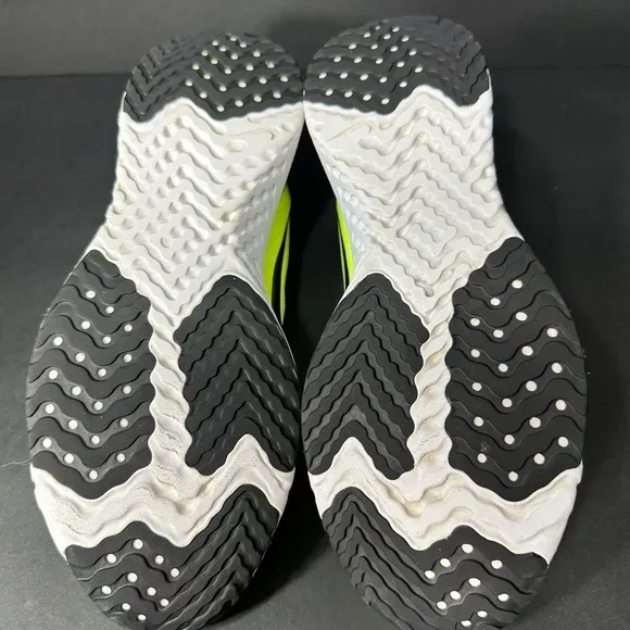 Neon Yellow and White Athletic Shoes Nike size 11 pre owned good condition