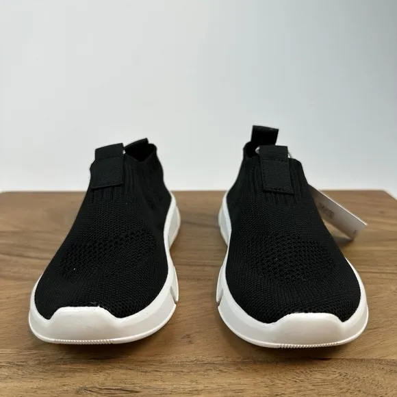 New $60 Little Kids Geox Black Comfort Sneakers Aril Slipon Shoes Size 11 C