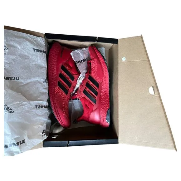 NEW Adidas Ultraboost 1.0 NCAA Nebraska PE Red FY5806 Running Shoes Men's 12